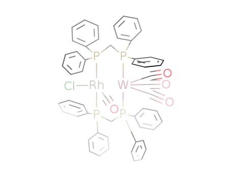 (RhClCO)(W(CO)3)(((C6H5)2P)2CH2)2