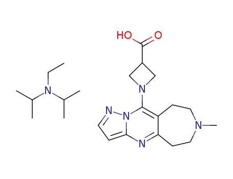1-(7-methyl-6,7,8,9-tetrahydro-5H-1,4,7,10a-tetraaza-cyclohepta[f]inden-10-yl)-azetidine-3-carboxylic acid diisopropylethylamine salt