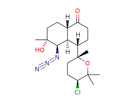 (4S,4aR,5R,6R,8aR)-5-azido-4-((2R,5S)-5-chloro-2,6,6-trimethyltetrahydro-2H-pyran-2-yl)-6-hydroxy-6-methyloctahydronaphthalen-1(2H)-one