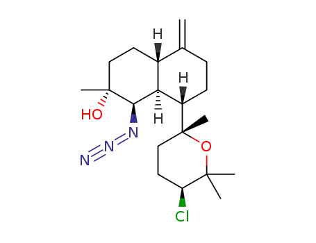 (1R,2R,4aS,8S,8aS)-1-azido-8-((2R,5S)-5-chloro-2,6,6-trimethyltetrahydro-2H-pyran-2-yl)-2-methyl-5-methylenedecahydronaphthalen-2-ol