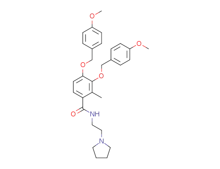 3,4-bis((4-methoxybenzyl)oxy)-2-methyl-N-(2-(pyrrolidin-1-yl)ethyl)benzamide