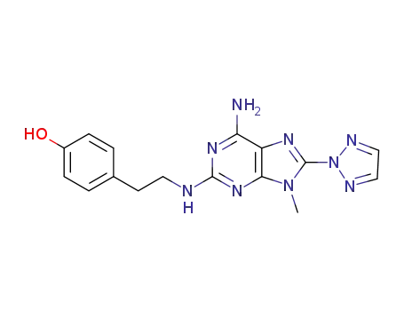 4-(2-((6-amino-9-methyl-8-(2H-1,2,3-triazol-2-yl)-9H-purin-2-yl)amino)ethyl)phenol 