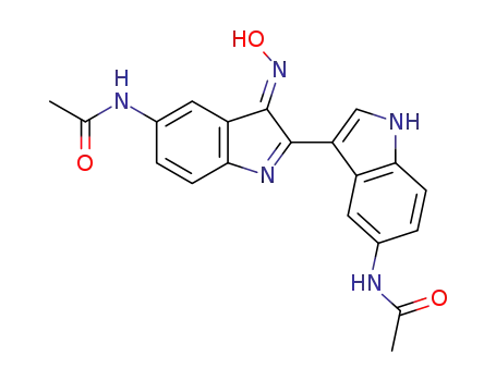 (E)-N,N'-(3-(hydroxyimino)-2,3'-bi(3H-indole)-5,5'-diyl)diacetamide