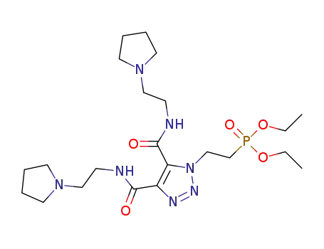 diethyl [2-[4,5-bis[[2-(1-pyrrolidinyl)ethylamino]carbonyl]-1H-1,2,3-triazol-1-yl]ethyl]phosphonate