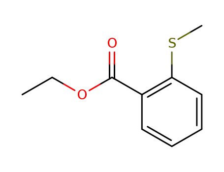 Molecular Structure of 1442-00-8 (ethyl 2-methylsulfanylbenzoate)