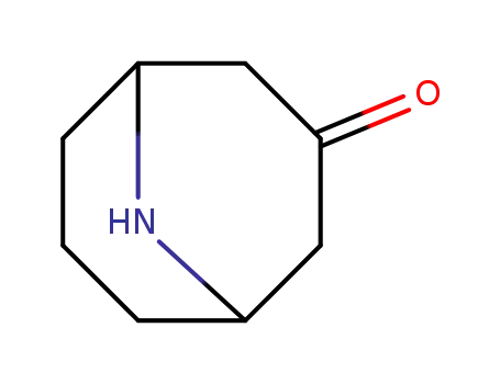 Molecular Structure of 4390-39-0 (9-Azabicyclo[3.3.1]nonan-3-one)