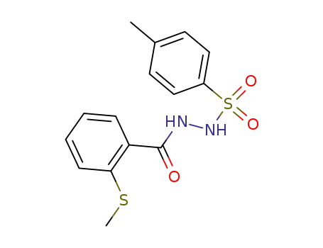 Molecular Structure of 92580-60-4 (Benzoicacid, 2-(methylthio)-, 2-[(4-methylphenyl)sulfonyl]hydrazide)