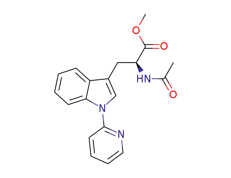 (S)-methyl 2-acetamido-3-(1-(pyridin-2-yl)-1H-indol-3-yl)propanoate
