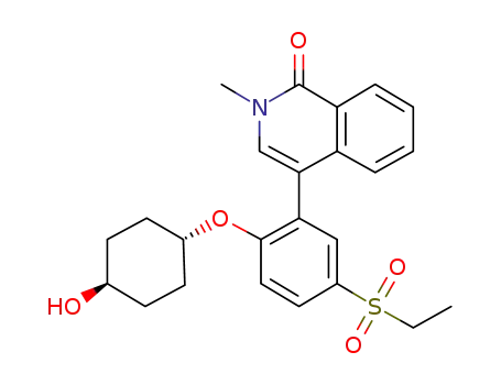 4-[5-ethylsulfonyl-2-(trans-4-hydroxycyclohexyl)oxyphenyl]-2-methylisoquinolin-1-one