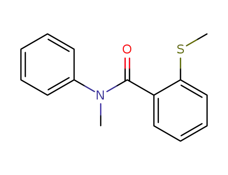 Molecular Structure of 7022-44-8 (Benzamide, N-methyl-2-(methylthio)-N-phenyl-)