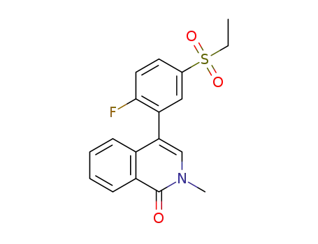 4-[2-[4-[tert-butyl(dimethyl)silyl]oxycyclohexyl]oxy-5-ethylsulfonylphenyl]-2-methylisoquinolin-1-one
