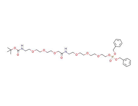 tert-butyl (23-((bis(benzyloxy)phosphoryl)oxy)-11-oxo-3,6,9,15,18,21-hexaoxa-12-azatricosyl)carbamate