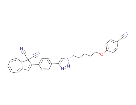 1,1-dicyano-2-(4-(1-(5-(4-cyanophenoxy)pentyl)-1H-1,2,3-triazol-4-yl)phenyl)-1,8a-dihydroazulene