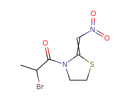 N-(2-bromopropionyl)-2-nitromethylenethiazolidine