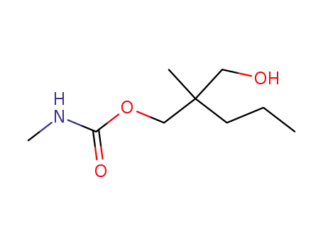 Molecular Structure of 25462-15-1 (2-(hydroxymethyl)-2-methylpentyl methylcarbamate)