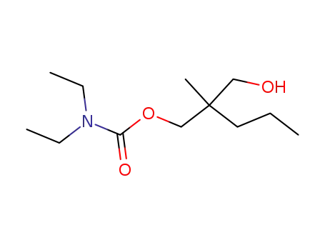 Molecular Structure of 26345-29-9 (2-(hydroxymethyl)-2-methylpentyl diethylcarbamate)