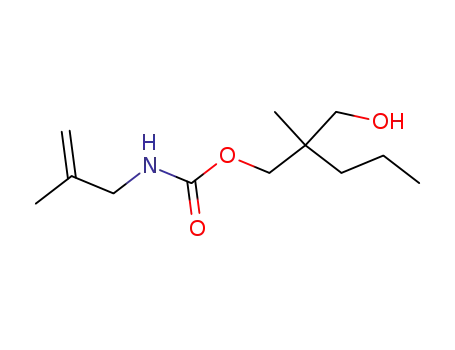 Molecular Structure of 25384-35-4 (2-(Hydroxymethyl)-2-methylpentyl=2-methyl-2-propenylcarbamate)
