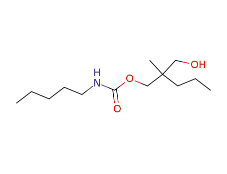 Molecular Structure of 25384-36-5 (2-(hydroxymethyl)-2-methylpentyl pentylcarbamate)