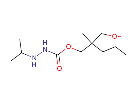 Molecular Structure of 25649-03-0 (2-(hydroxymethyl)-2-methylpentyl 2-(propan-2-yl)hydrazinecarboxylate)