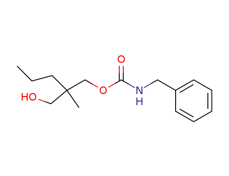 Molecular Structure of 25384-38-7 (2-(hydroxymethyl)-2-methylpentyl benzylcarbamate)