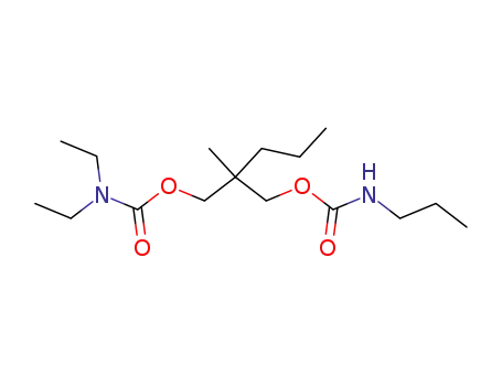 Molecular Structure of 25648-99-1 ((2-{[(diethylcarbamoyl)oxy]methyl}-2-methylpentyl)propylcarbamic acid)