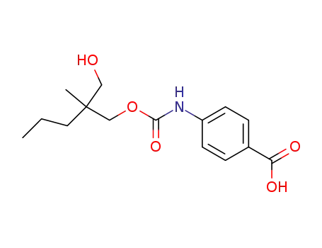 Molecular Structure of 25384-43-4 (4-[2-(Hydroxymethyl)-2-methylpentyloxycarbonylamino]benzoic acid)
