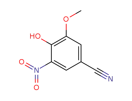 Molecular Structure of 79743-73-0 (Benzonitrile, 4-hydroxy-3-Methoxy-5-nitro-)