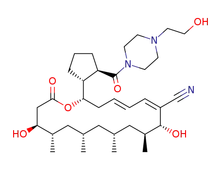 (2S,4E,6Z,8R,9S,11R,13S,15S,16S)-8,16-dihydroxy-2-[(1R,2R)-2-(4-(2-hydroxyethyl)piperazine-1-carbonyl)cyclopentyl]-9,11,13,15-tetramethyl-18-oxooxacyclooctadeca-4,6-diene-7-carbonitrile