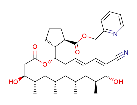 pyridin-2-ylmethyl (1R,2R)-2-[(2S,4E,6Z,8R,9S,11R,13S, 15S,16S)-7-cyano-8,16-dihydroxy-9,11,13,15-tetramethyl-18-oxooxacyclooctadeca-4,6-dien-2-yl]cyclopentane-1-carboxylate