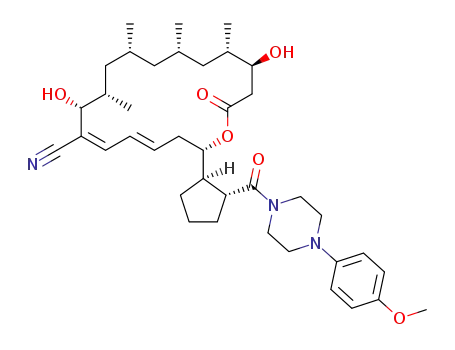 (2S,4E,6Z,8R,9S,11R,13S,15S,16S)-8,16-dihydroxy-2-[(1R,2R)-2-(4-(4-methoxyphenyl)piperazine-1-carbonyl)cyclopentyl]-9,11,13,15-tetramethyl-18-oxooxacyclooctadeca-4,6-diene-7-carbonitrile