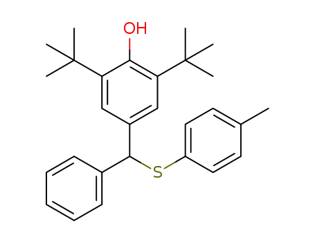 2,6-di-tert-butyl-4-[(phenyl)(p-tolylthio)methyl]phenol