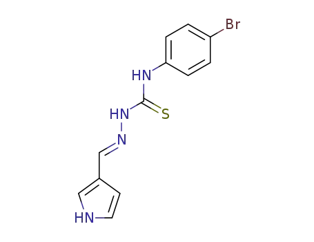 (E)-2-((1H-pyrrol-3-yl)methylene)-N-(4-bromophenyl)hydrazine-1-carbothioamide