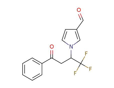 1-(1,1,1-trifluoro-4-oxo-4-phenylbutan-2-yl)-1H-pyrrole-3-carbaldehyde