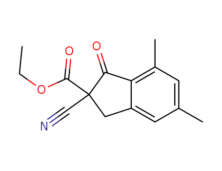 2-cyano-5,7-dimethyl-1-oxo-2,3-dihydro-1H-indene-2-carboxylic acid ethyl ester