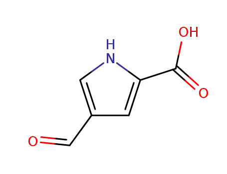 Molecular Structure of 7126-53-6 (4-Formyl-1H-pyrrole-2-carboxylic acid)