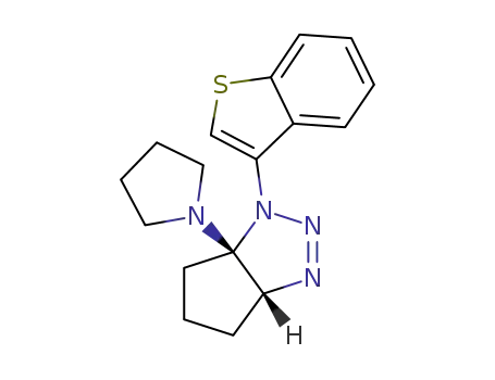 1,3a,4,5,6,6a-hexahydro-6a-(N-pyrrolidinyl)-1-(3-benzothienyl)cyclopentatriazole