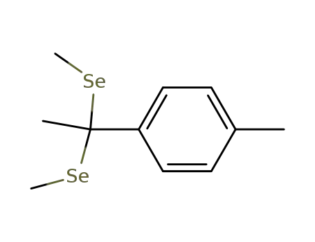Molecular Structure of 103971-57-9 (Benzene, 1-[1,1-bis(methylseleno)ethyl]-4-methyl-)