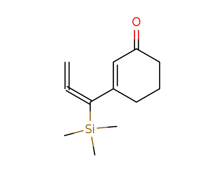 Molecular Structure of 125294-89-5 (2-Cyclohexen-1-one, 3-[1-(trimethylsilyl)-1,2-propadienyl]-)
