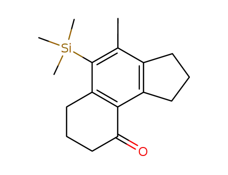 4-Methyl-5-trimethylsilanyl-1,2,3,6,7,8-hexahydro-cyclopenta[a]naphthalen-9-one