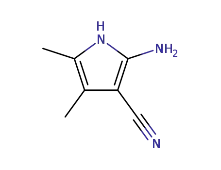 Molecular Structure of 21392-51-8 (2-Amino-3-cyano-4,5-dimethylpyrrole)