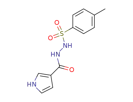 Molecular Structure of 111469-20-6 (1H-Pyrrole-3-carboxylic acid, 2-[(4-methylphenyl)sulfonyl]hydrazide)