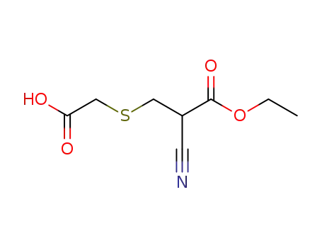 ethyl 3-(carboxymethylthio)-2-cyanopropionate
