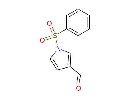 Molecular Structure of 88075-95-0 (1H-Pyrrole-3-carboxaldehyde, 1-(phenylsulfonyl)-)