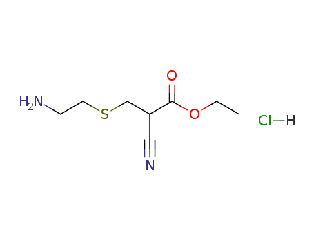 ethyl 3-(2-aminoethylthio)-2-cyanopropionate hydrochloride