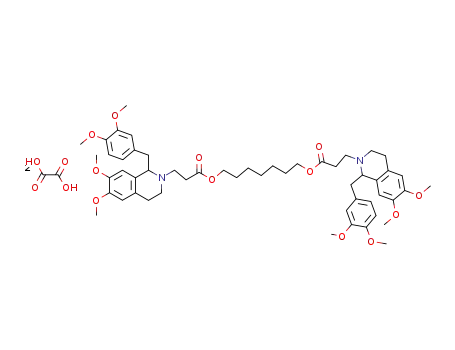3-[1-(3,4-Dimethoxy-benzyl)-6,7-dimethoxy-3,4-dihydro-1H-isoquinolin-2-yl]-propionic acid 7-{3-[1-(3,4-dimethoxy-benzyl)-6,7-dimethoxy-3,4-dihydro-1H-isoquinolin-2-yl]-propionyloxy}-heptyl ester; compound with oxalic acid