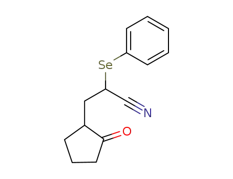 3-(2-oxocyclopentyl)-2-(phenylseleno)propanenitrile