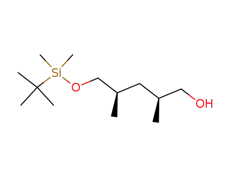 Molecular Structure of 147782-80-7 (1-Pentanol, 5-[[(1,1-dimethylethyl)dimethylsilyl]oxy]-2,4-dimethyl-,
(2S,4R)-)