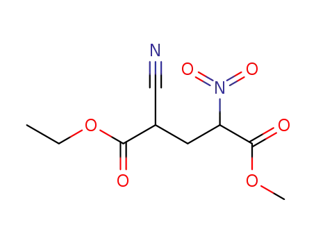 2-nitro-4-cyano-1,5-pentanedioic acid 1-methyl ester 5-ethyl ester