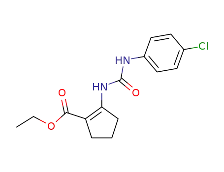2-[3-(4-Chloro-phenyl)-ureido]-cyclopent-1-enecarboxylic acid ethyl ester
