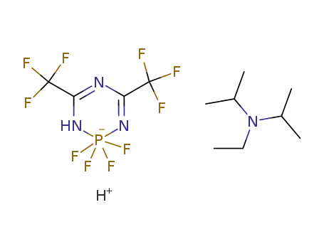 2,2,2,2-Tetrafluor-1,3-dihydro-4,6-bis(trifluormethyl)-1,3,5,2λ5-triazaphosphininethyl-diisopropylaminaddukt